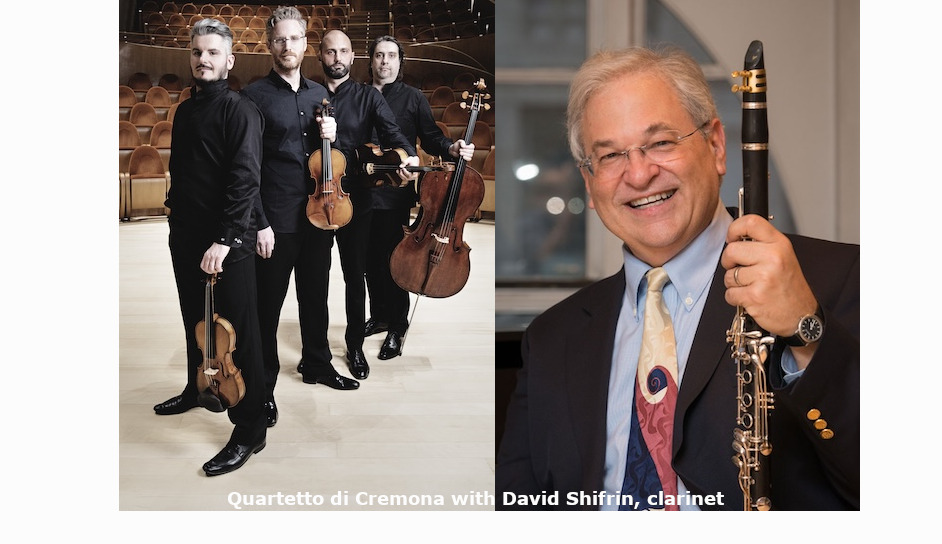 Quartteo di Cremona with David Shifrin, clarinet