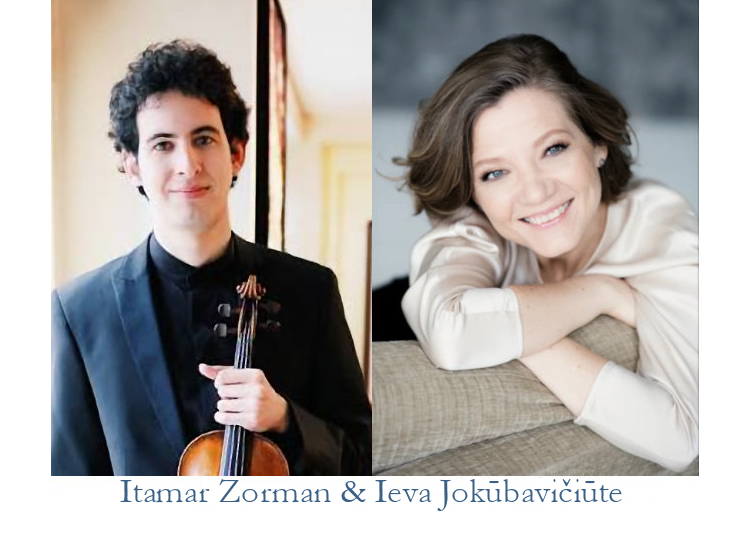Itamar Zorman, violin, Ieva Jokūbavičiūte, piano
